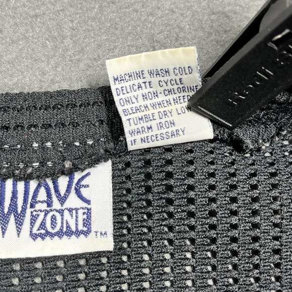 VTG Wave Zone swim Cover Up Sleeveless Dress Full Zip Up Athletic Casual Black M - Picture 4 of 8